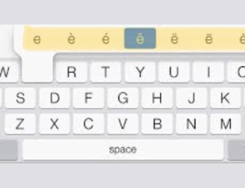 Type Accented Letters on iPads